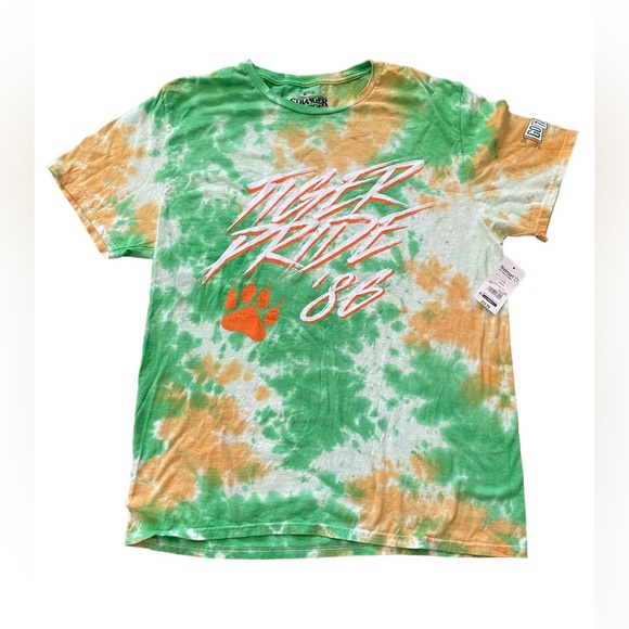 Netflix Stranger Things Tie-Dye T-shirt  Tiger Pride 86 - Picture 1 of 2
